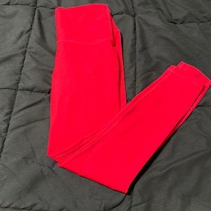 Fabletics leggings- size XXS/ 0-2 red